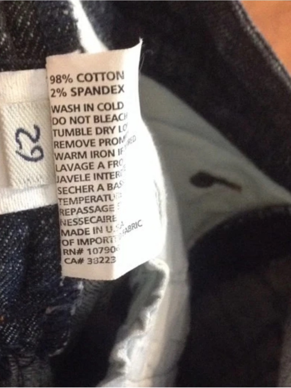 Hud Son Hudson flare womens denim jeans size 29x35 #11 made in USA - Picture 9 of 10